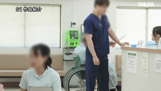 受付にいた美人看護師。